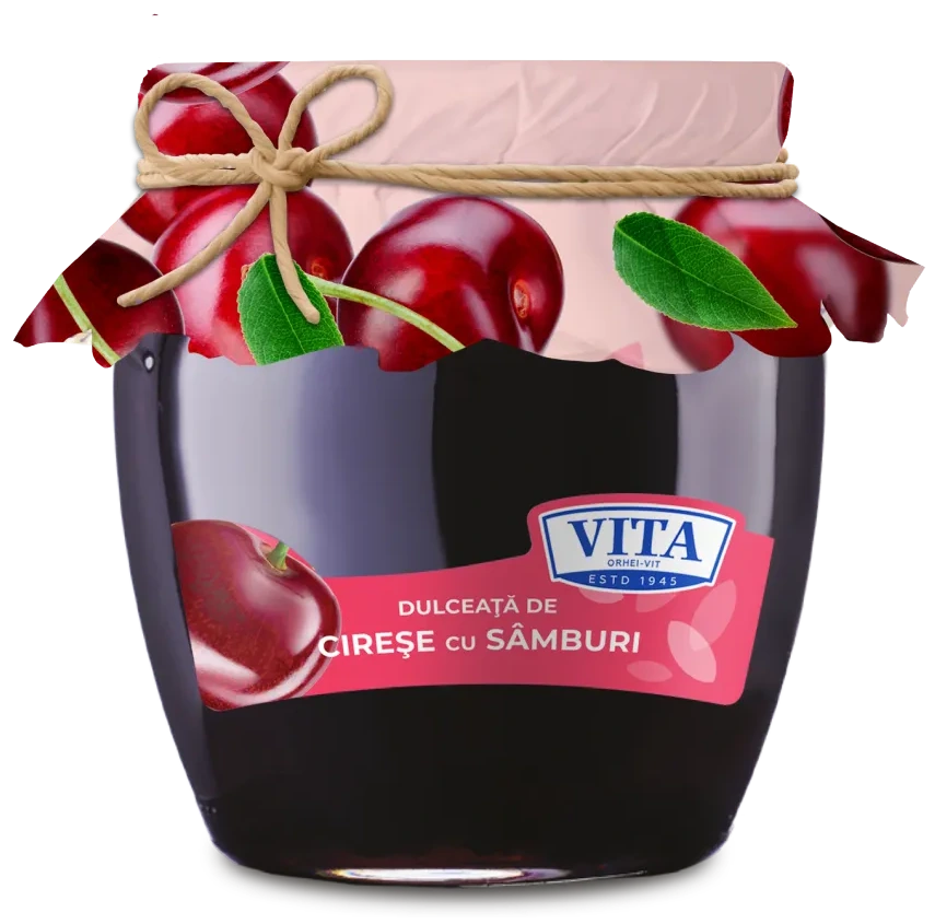 Vita Dulceață de cireșe cu sâmburi – borcan