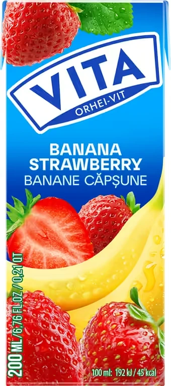 Suc Vita Banane–Căpșuni 200 ml